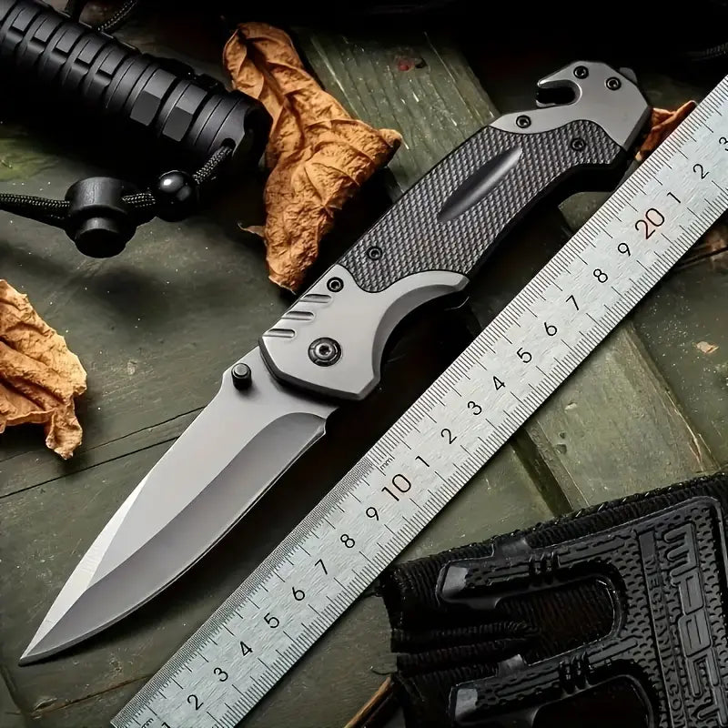 ild West Pioneer Blade: Versatile Outdoor Folding Knife - Dixie Hike & Style