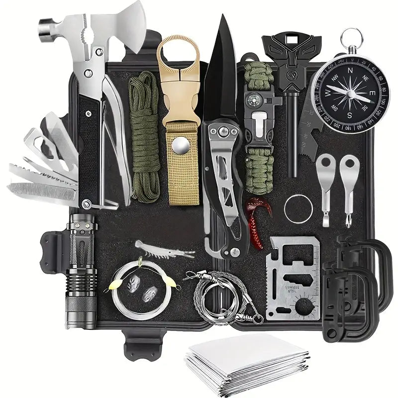 Wild West Explorer's 33-in-1 Survival Kit - Emergency Gear - Dixie Hike & Style