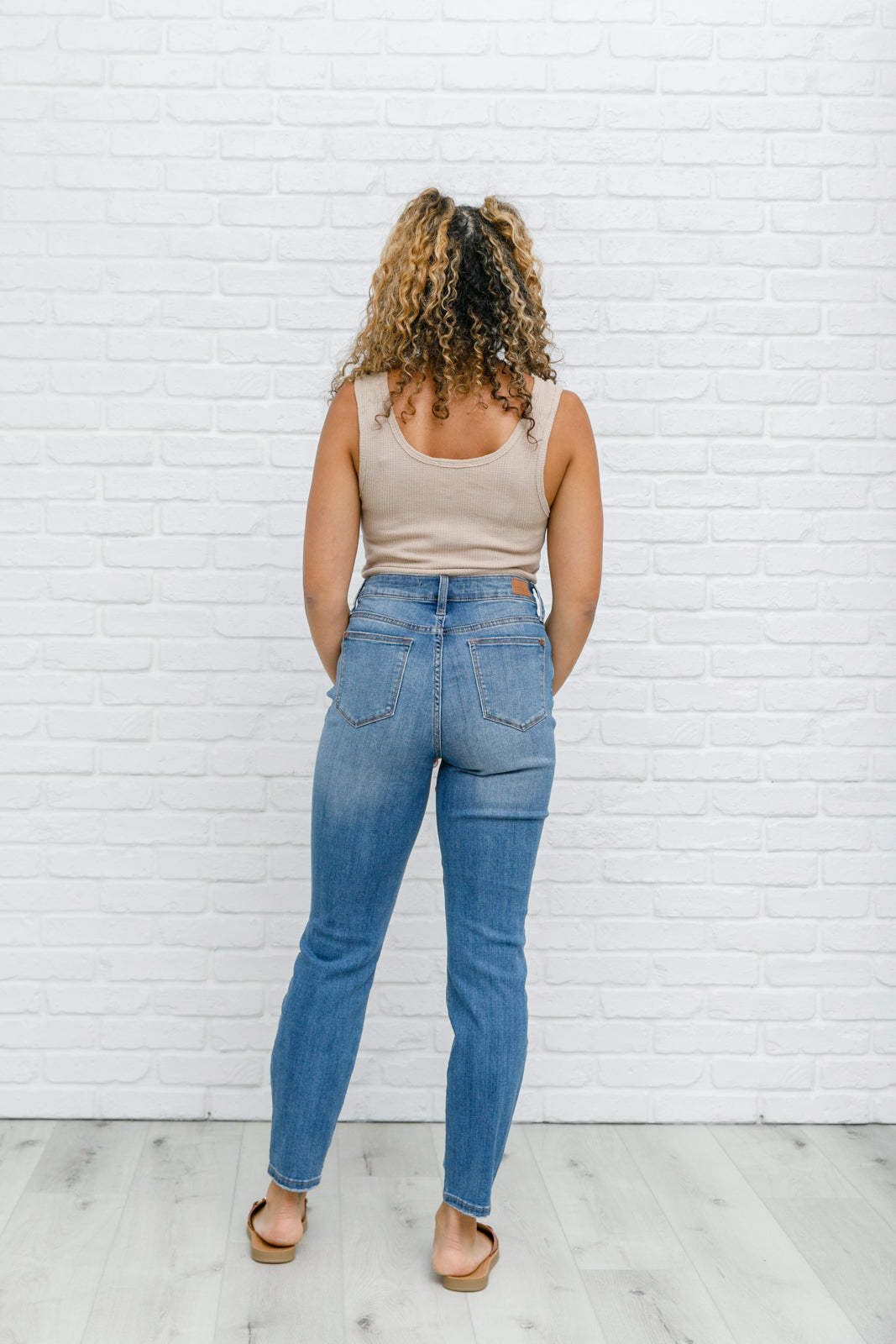 High Waist Slim Fit Jeans - Dixie Hike & Style