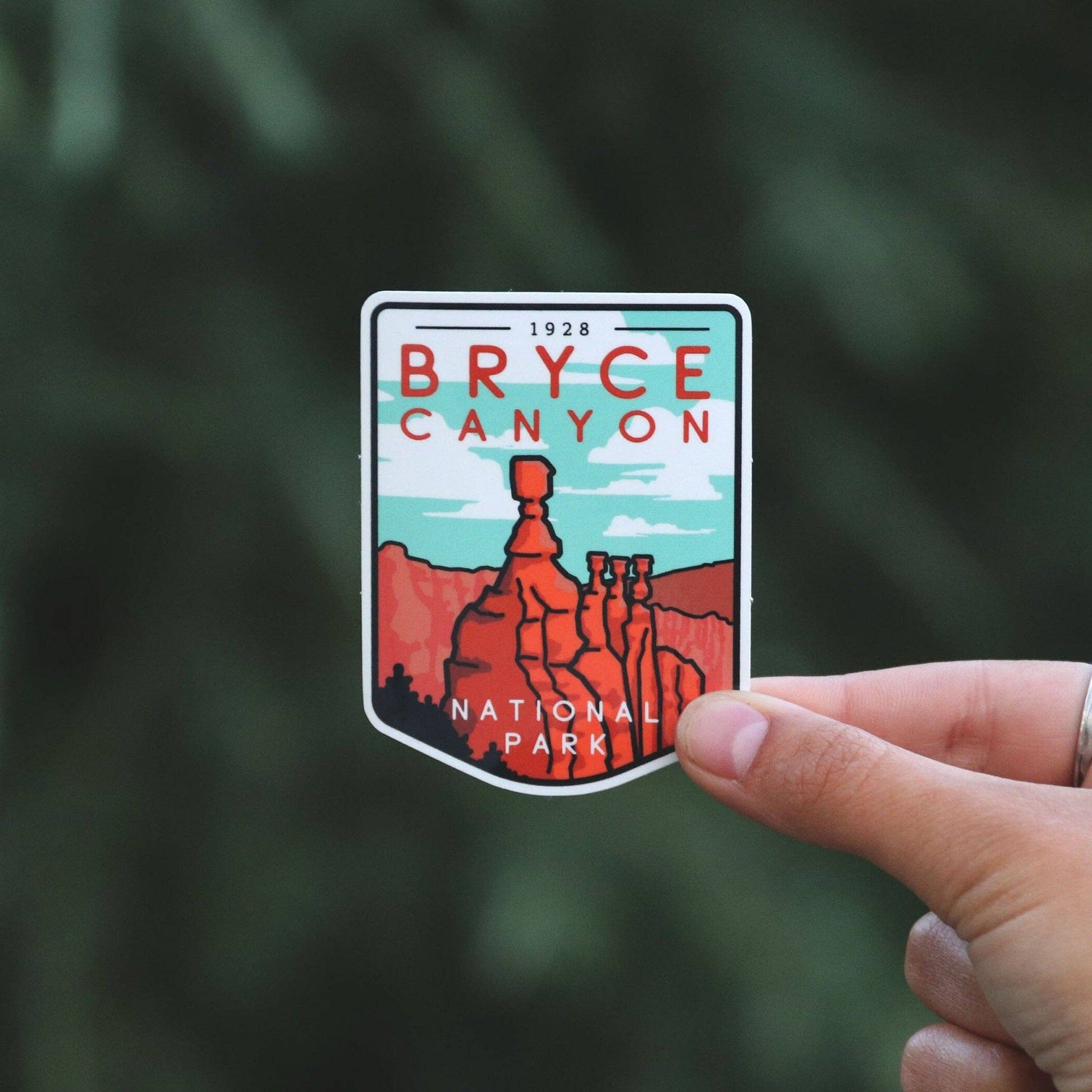 Bryce Canyon National Park - Waterproof Vinyl Sticker, UV resistant Decal - Dixie Hike & Style