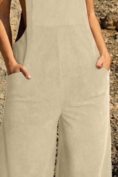 Pocketed Wide Leg Overall - Dixie Hike & Style