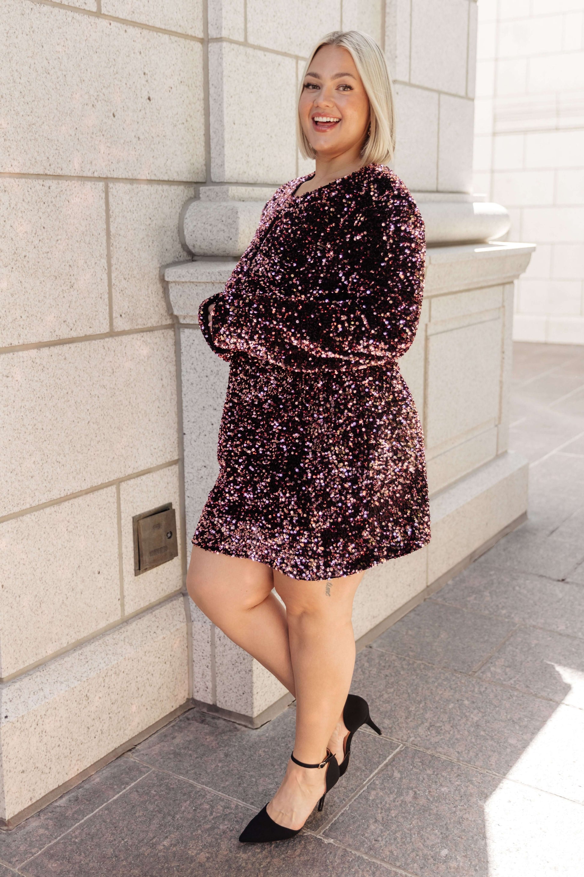 All That Glitters Sequin Dress - Dixie Hike & Style