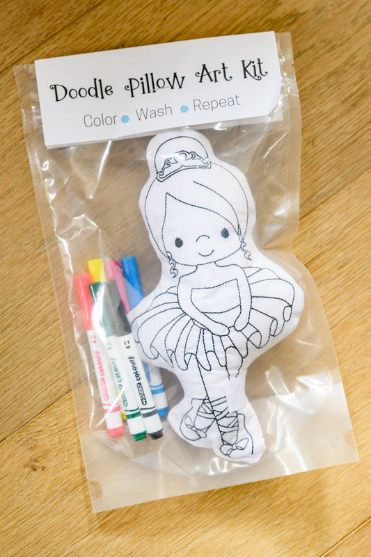Ballerina Doodle Coloring Activity Doll - Dixie Hike & Style