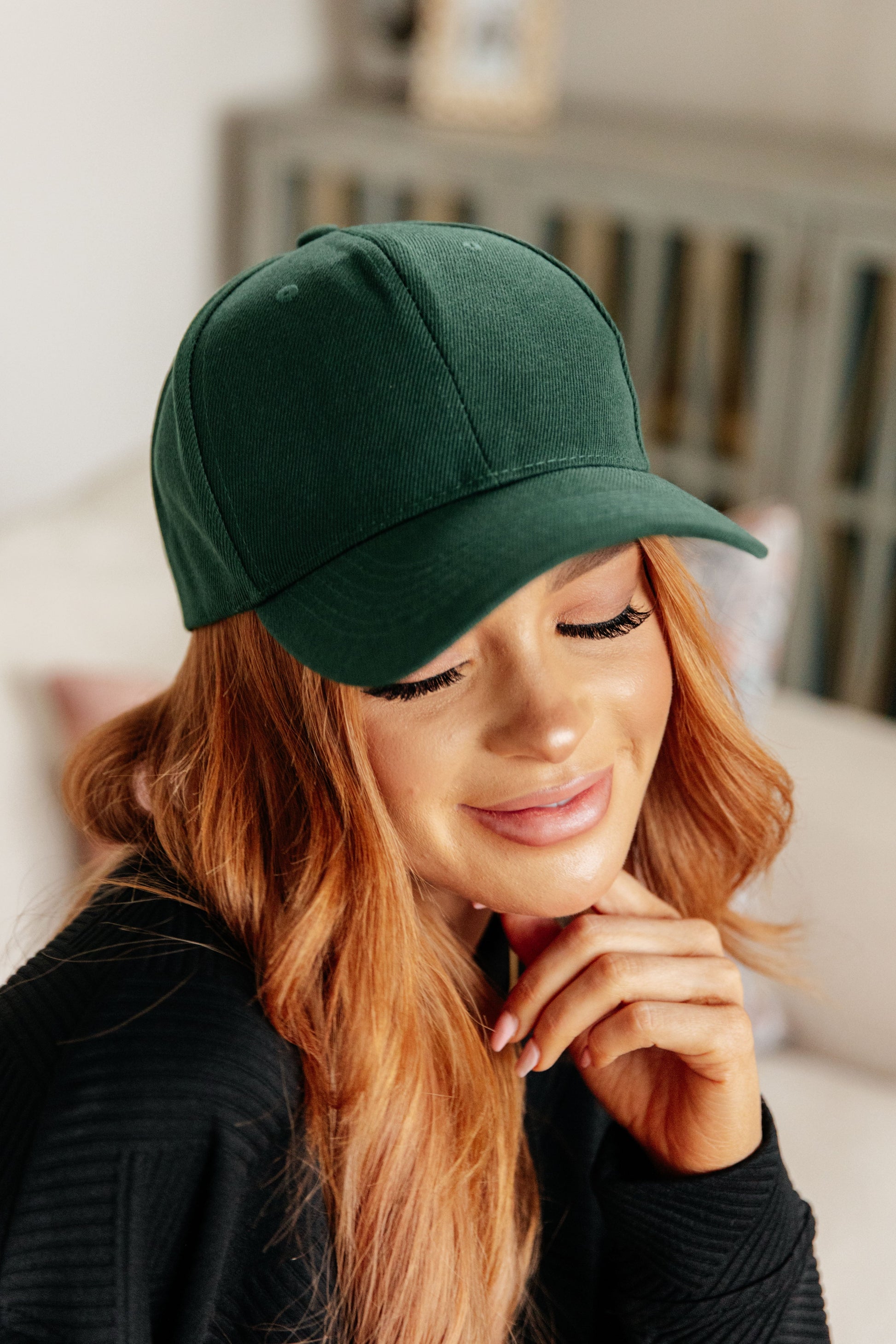 Basic Babe Ball Cap in Green - Dixie Hike & Style