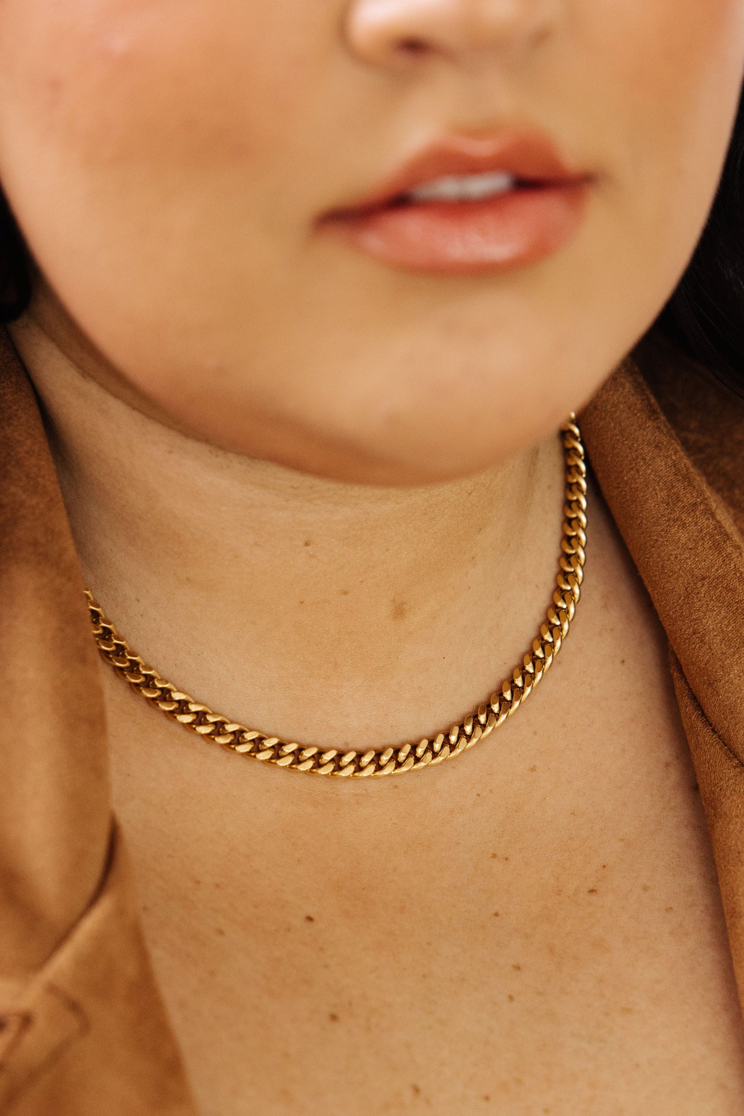 Chain Reaction Gold Plated Choker - Dixie Hike & Style