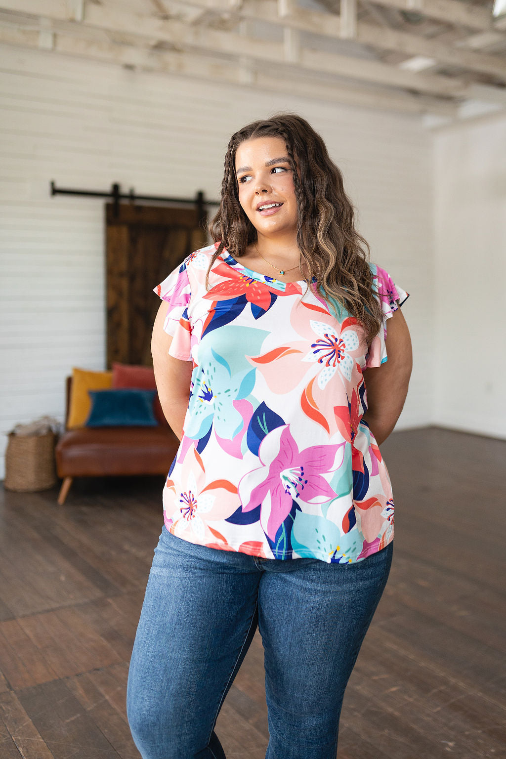 Impossible to Ignore Floral Blouse - Dixie Hike & Style
