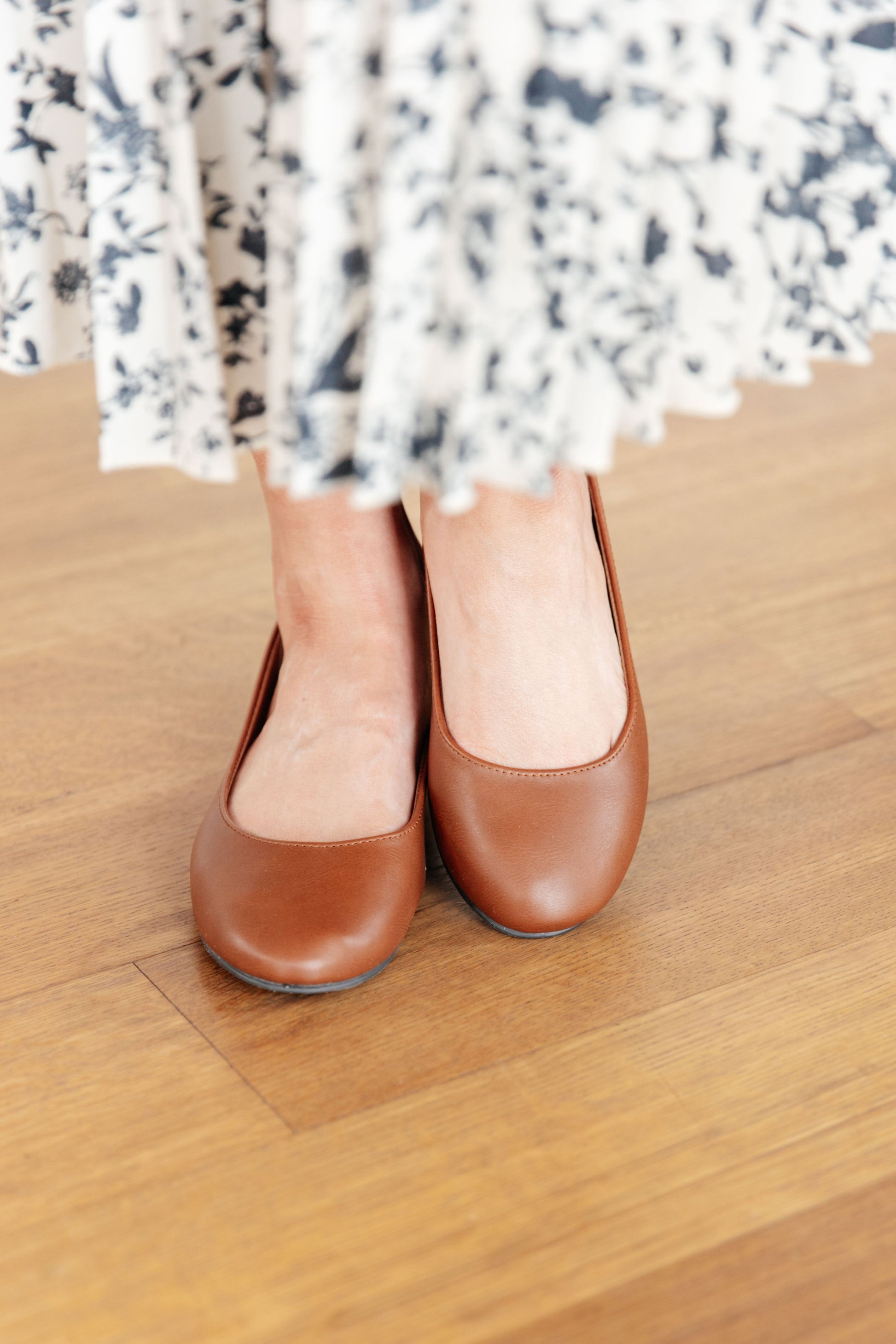 On Your Toes Ballet Flats in Camel - Dixie Hike & Style