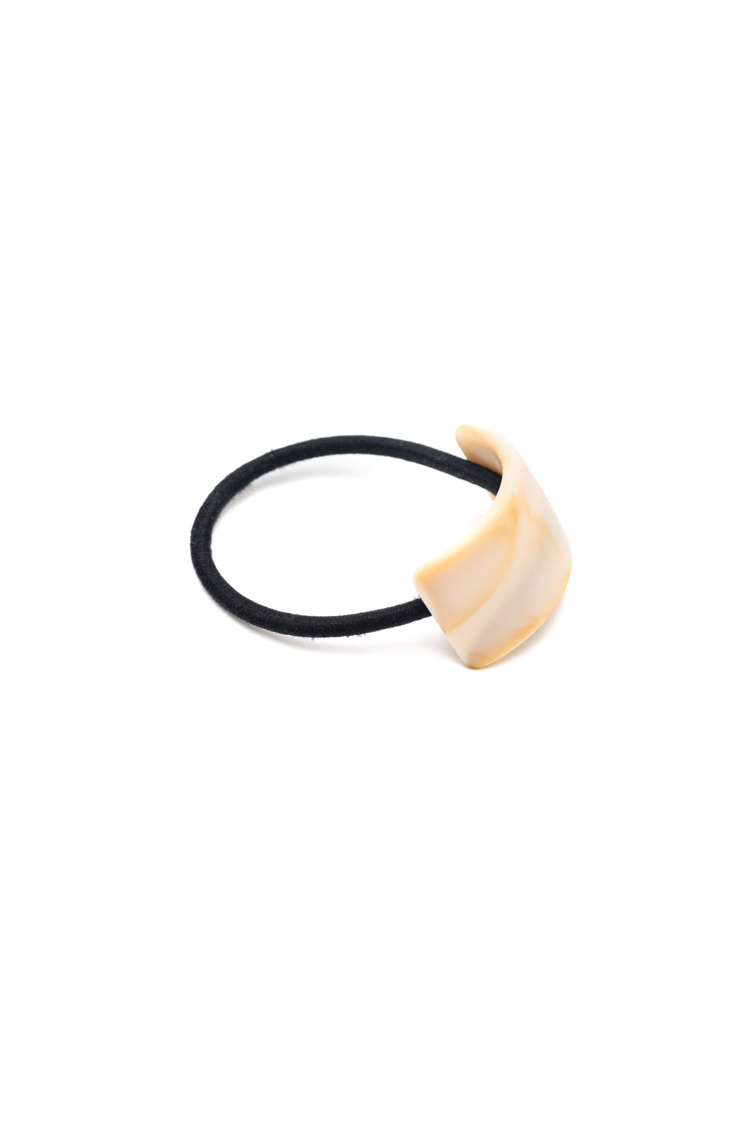 Rectangle Cuff Hair Tie Elastic in Ivory - Dixie Hike & Style