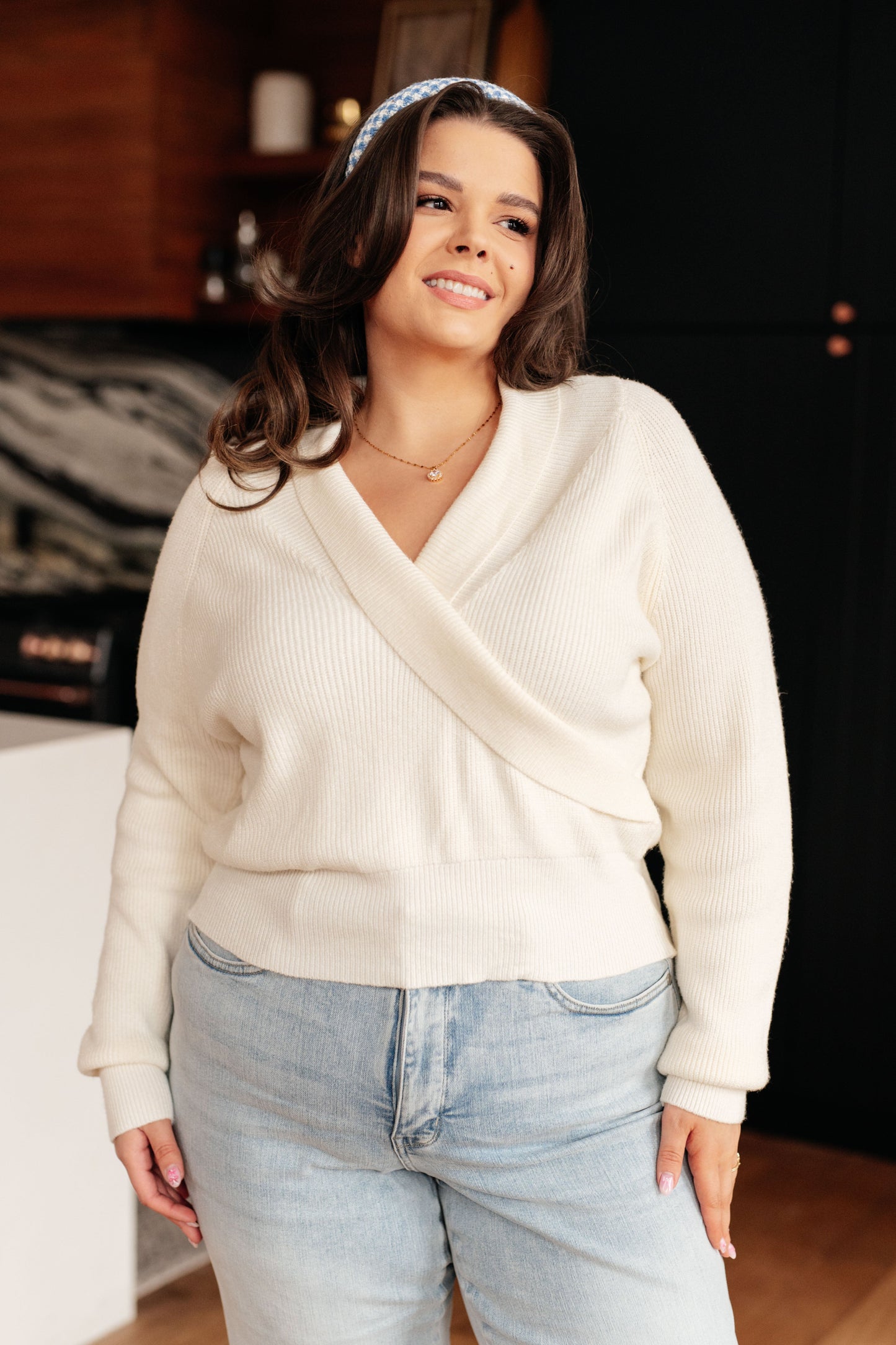 Requisite Request Surplice Crop Sweater - Dixie Hike & Style