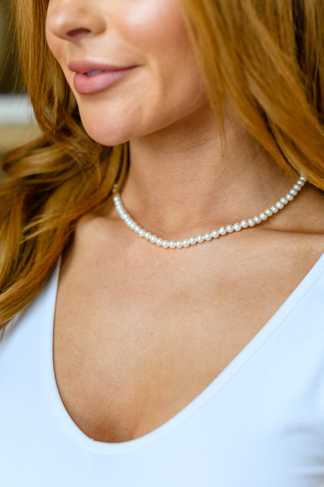 She's So Audrey Sterling Silver & Faux Pearl Necklace - Dixie Hike & Style
