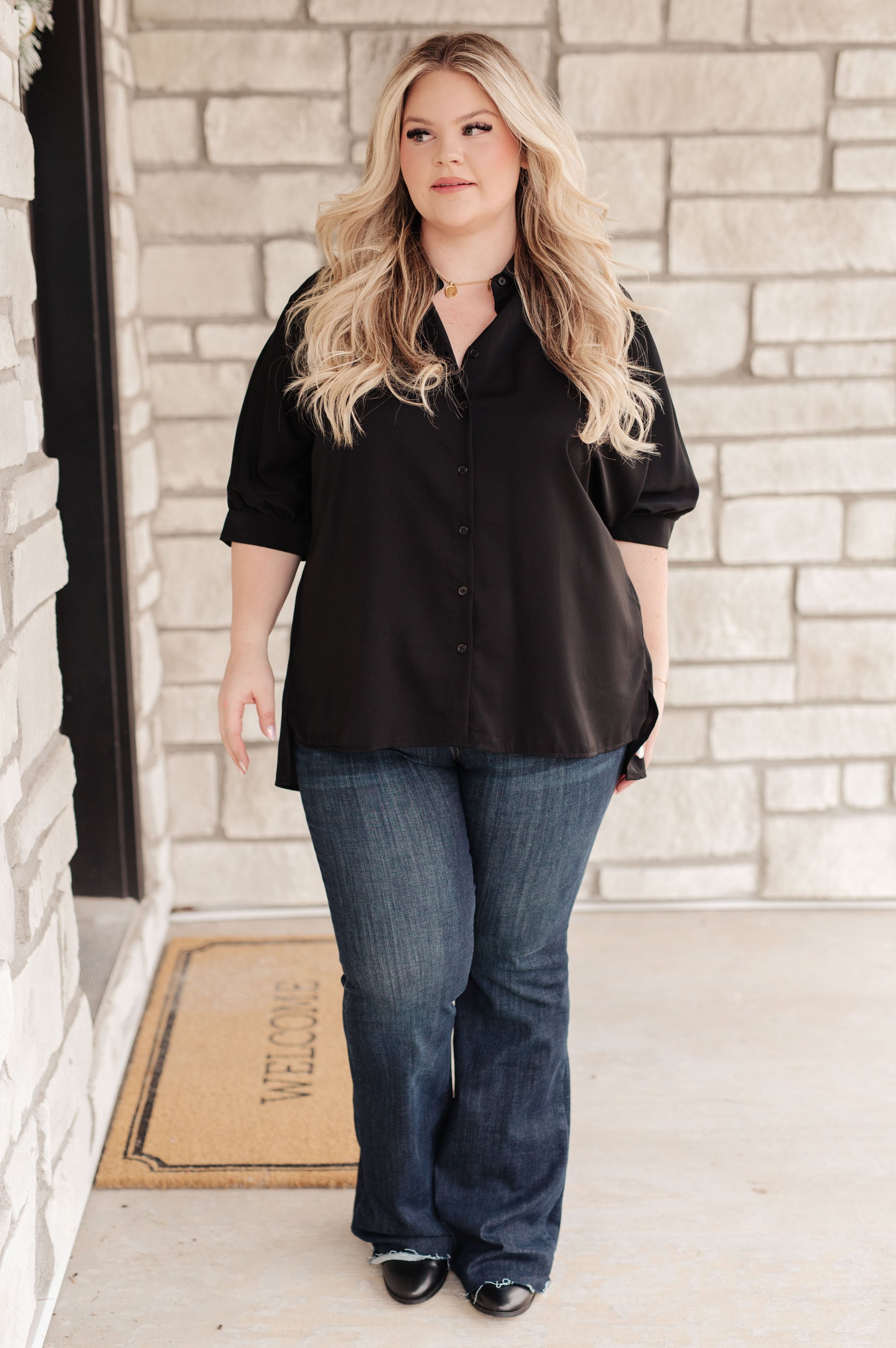 Turned Out Perfect Oversized Button Down Shirt - Dixie Hike & Style