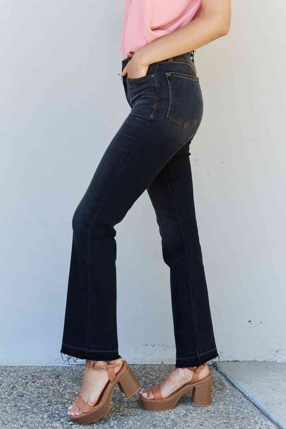 Judy Blue Amber Full Size High Waist Slim Bootcut Jeans - Dixie Hike & Style