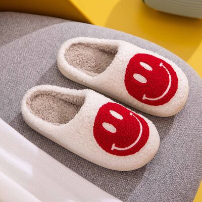 Melody Smiley Face Cozy Slippers - Dixie Hike & Style
