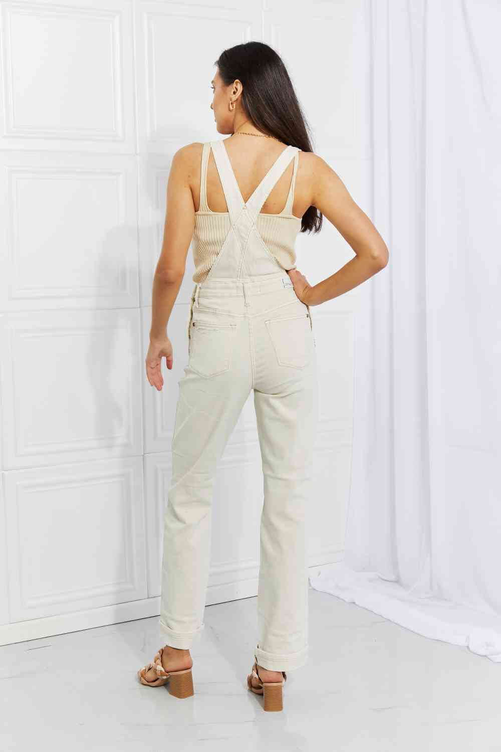 Judy Blue Full Size Taylor High Waist Overalls - Dixie Hike & Style