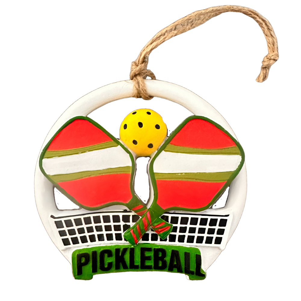 Pickleball Christmas Ornament - Dixie Hike & Style