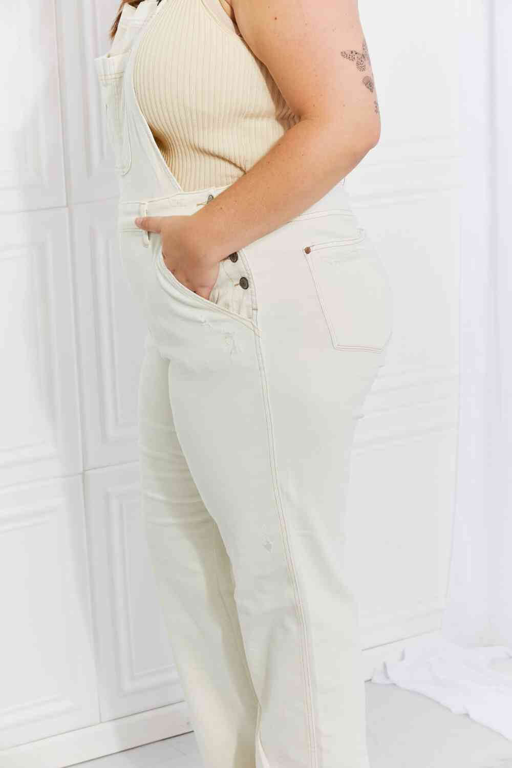 Judy Blue Full Size Taylor High Waist Overalls - Dixie Hike & Style
