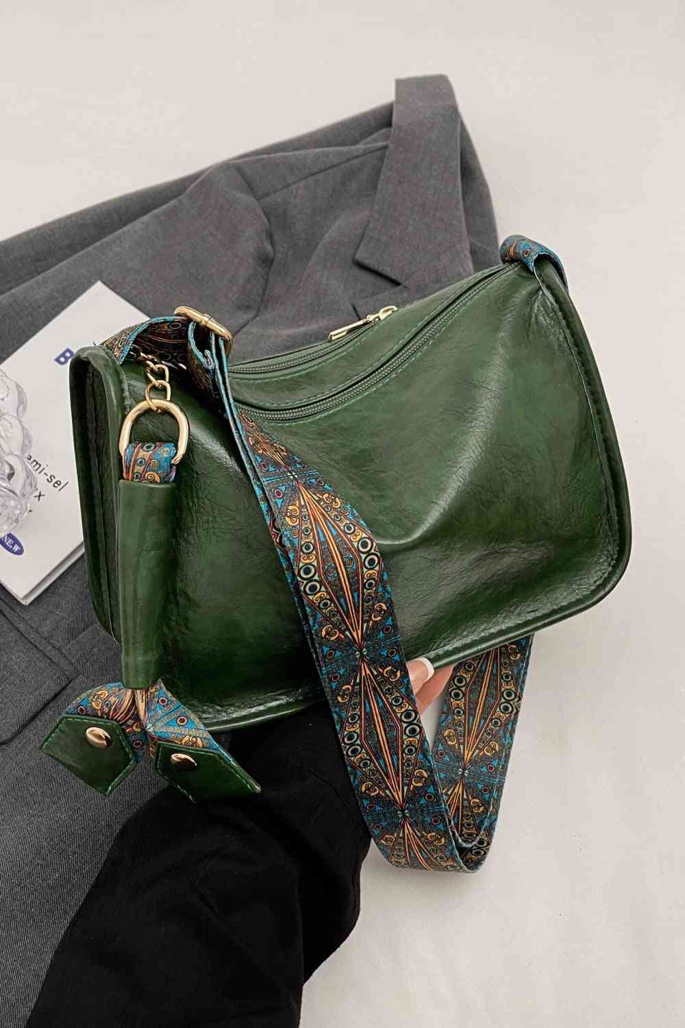 Adored PU Leather Shoulder Bag - Dixie Hike & Style