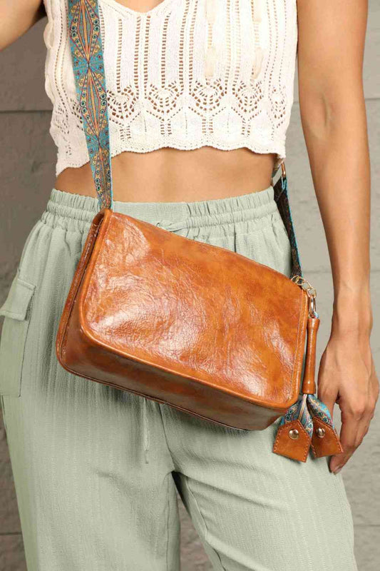 Adored PU Leather Shoulder Bag - Dixie Hike & Style