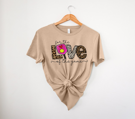 Love of the Game: Stylish Pickleball Graphic Tee - Dixie Hike & Style